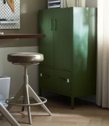 Metal Storage Cabinet with 2 Drawers and 2 Doors