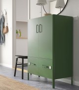 Metal Storage Cabinet with 2 Drawers and 2 Doors