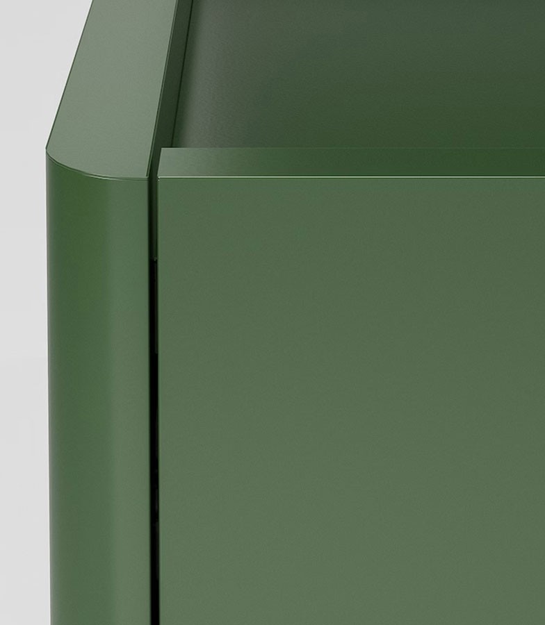 Metal Storage Cabinet with 2 Drawers and 2 Doors