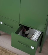 Metal Storage Cabinet with 2 Drawers and 2 Doors