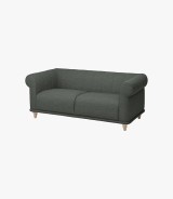 Ikea Viskafors 3 Seater Sofa Lejde/grey/green Birch