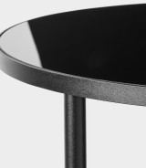 New Mark Impex Side Table, 2 Tiers, Round Tray Table