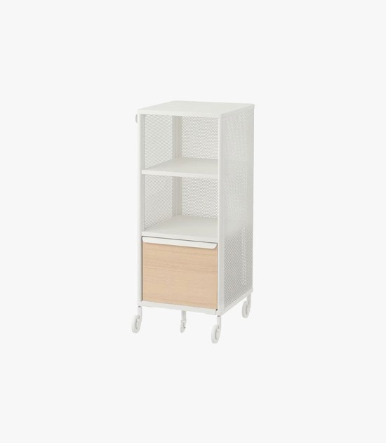 Ikea Bekant Storage Unit with Smart Lock Mesh White