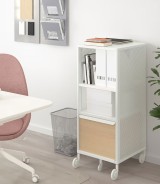 Ikea Bekant Storage Unit with Smart Lock Mesh White