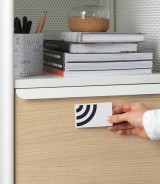 Ikea Bekant Storage Unit with Smart Lock Mesh White