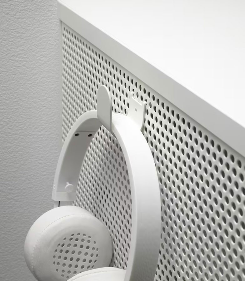 Ikea Bekant Storage Unit with Smart Lock Mesh White