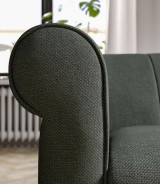Ikea Viskafors 3 Seater Sofa Lejde/grey/green Birch