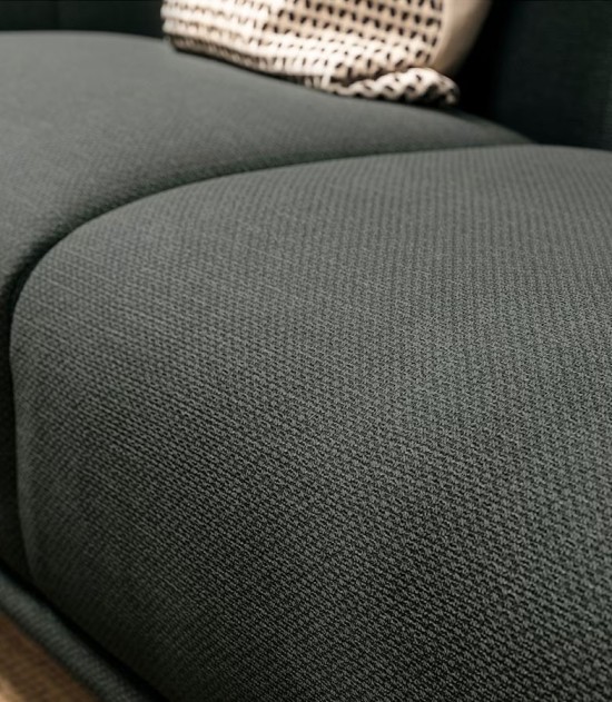 Ikea Viskafors 3 Seater Sofa Lejde/grey/green Birch