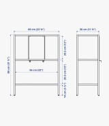 House of Quirk Ladder Bookshelf Plant Stand