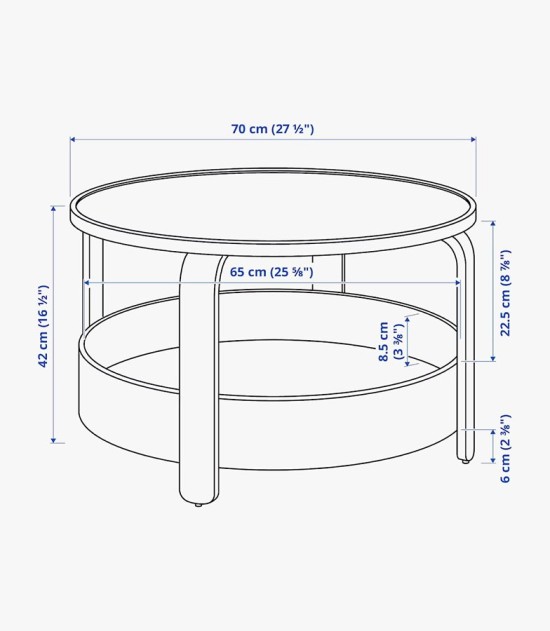 Marias Kommerce Borgeby Coffee Table Small