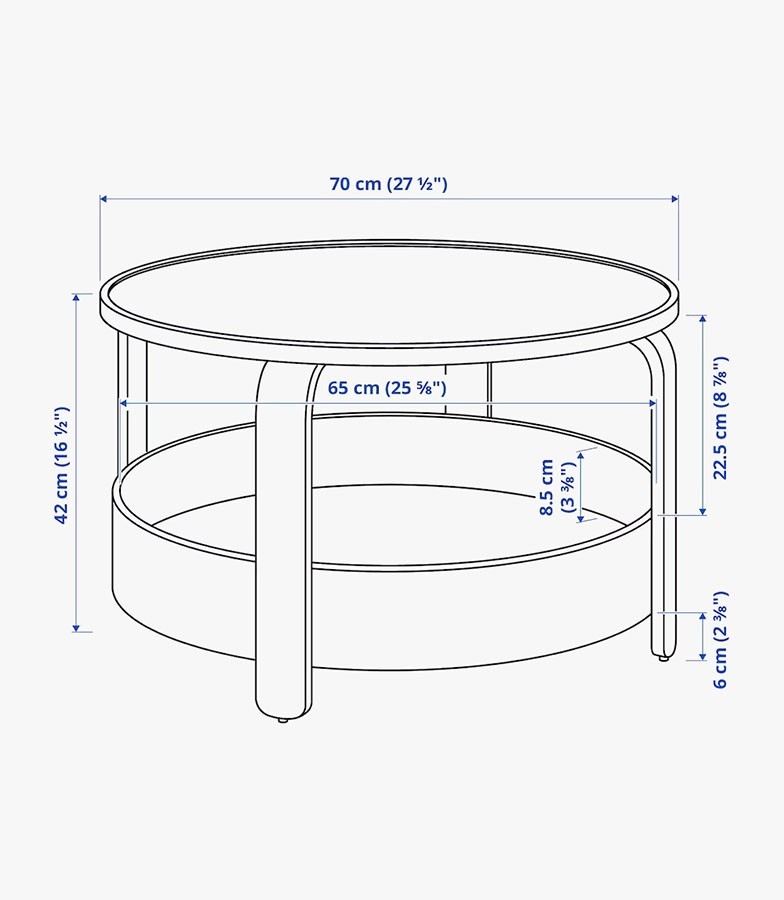 Marias Kommerce Borgeby Coffee Table Small