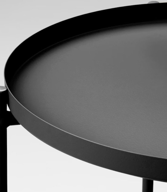 IKEA Gladom Tray Table Black 504.119.90 Size