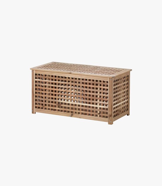 Ikea Hol Acacia Side Table Wooden