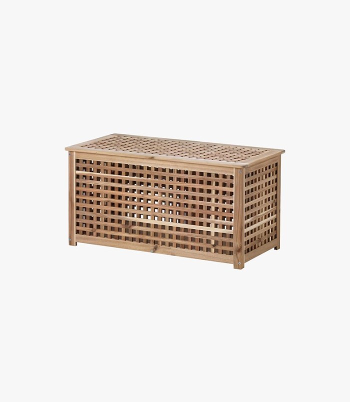 Ikea Hol Acacia Side Table Wooden